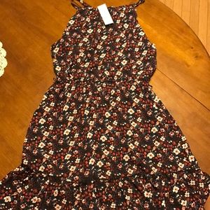 Fall Floral tank mini dress